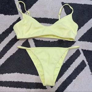 PacSun Yellow Bikini Set